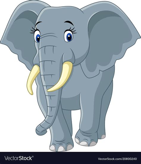 funny elephant cartoon|cartoon elephant with large ears.